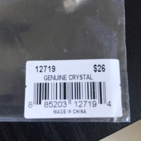 Tear Drop Earrings w/ Stones & Crystals - Picture 6 of 6